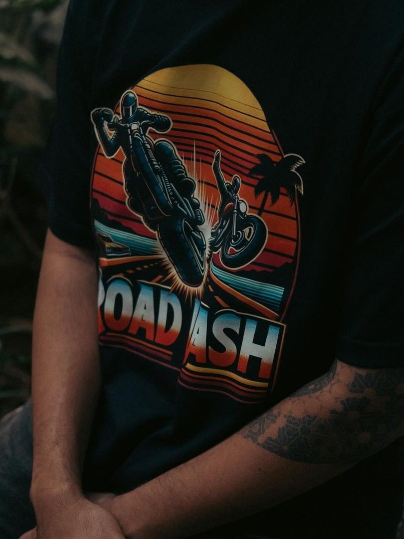 Road Rash augmented-reality T-shirt